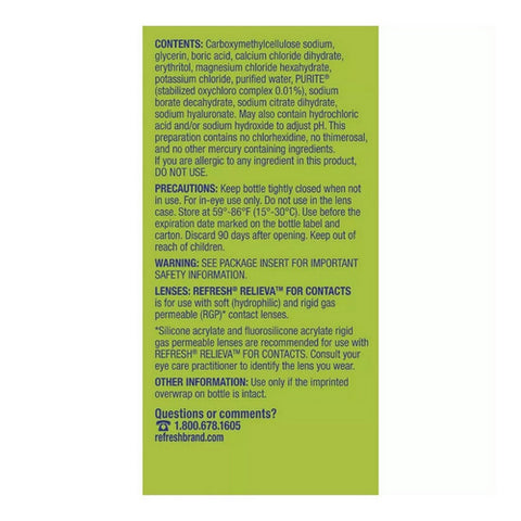 Refresh, Relieva Contacts, 8 ML