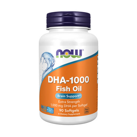Now Foods, DHA-1000 Brain Support, 1000 mg, Extra Strength 90 Softgels