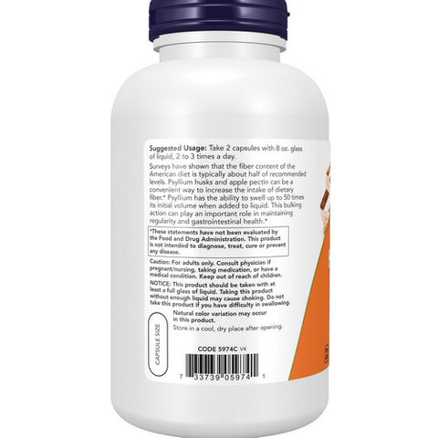 Now Foods, Psyllium Husk, 700 mg, 360 Veg Caps