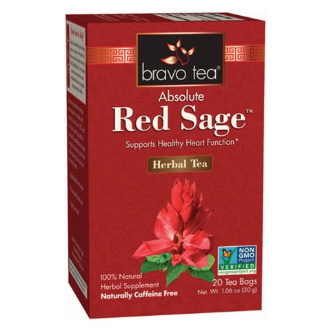 Bravo Tea, Absolute Red Sage Herbal Tea, 20 Bags