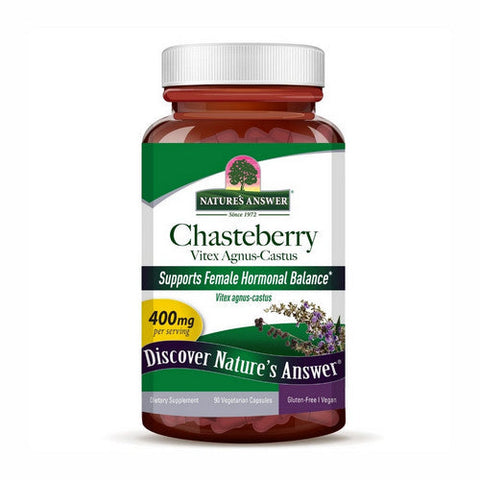 Nature's Answer, Chasteberry Vitex Agnus-Castus, 400 Mg, 90 Veg Caps Nature's Answer