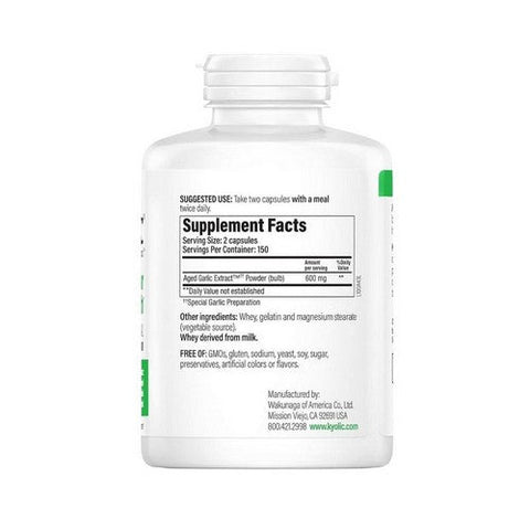 Kyolic, Aged Garlic Extract Cardiovascular Health Original Formula 100, 300 Caps Kyolic