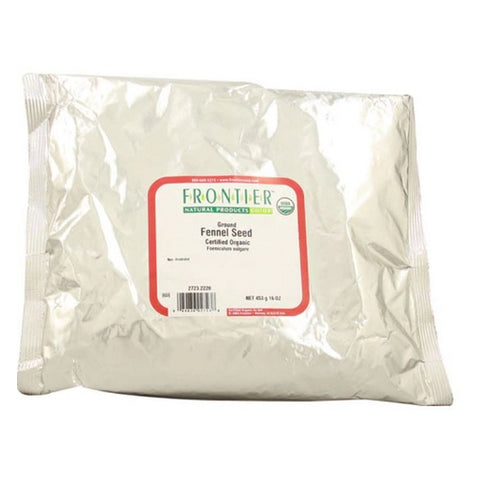 Frontier Coop, Organic Ground Fennel Seed, 16 Oz