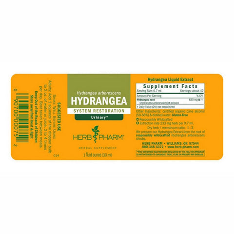 Herb Pharm, Hydrangea Extract, 1 Oz