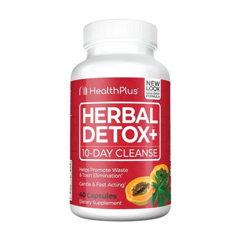 Health Plus, 10-Day Herbal Detox Plus, 40 Caps