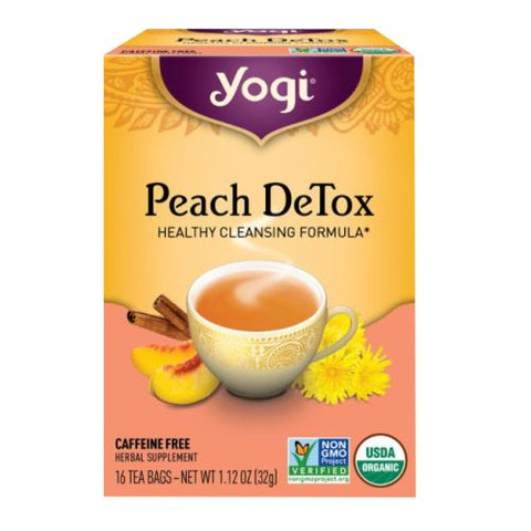 Yogi, Peach Detox Tea, 16 Bags