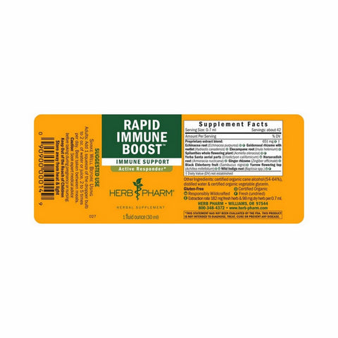 Herb Pharm, Rapid Immune Boost (Echinacea Goldenseal), 1 oz
