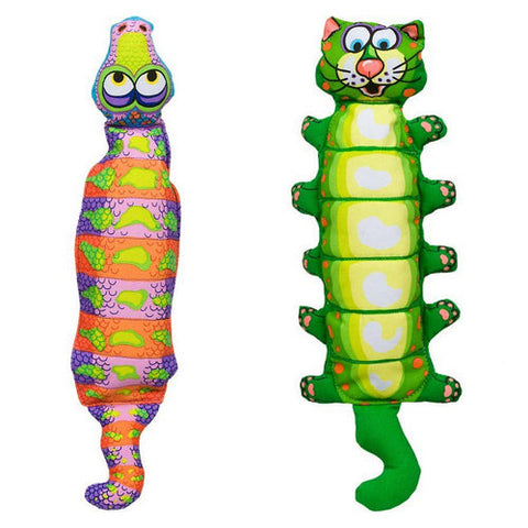 Water Bottle Crunchers Dog Toys - Assorted 17" Long x 5" Wide by Fat Cat