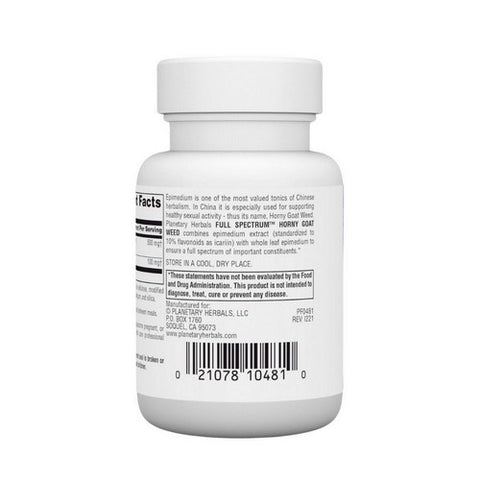 Planetary Herbals, Full Spectrum Horny Goat Weed, 45 Tabs