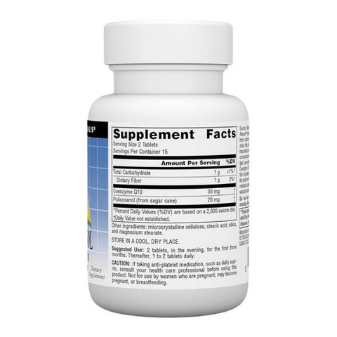 Source Naturals, Policosanol, w/CoQ10 30 Tabs