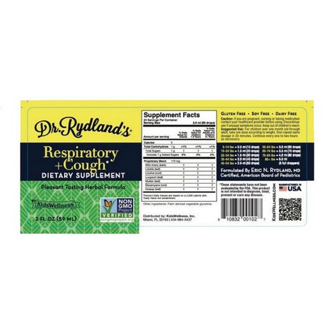 Dr. Rydland's, Respiratory Cough Herbal Formula, 2 Oz