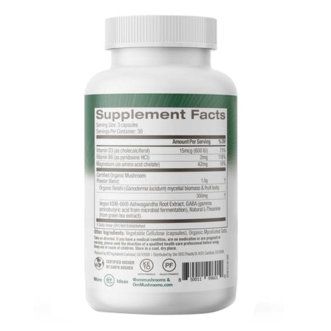 Om Mushrooms, Gently Zen, 90 Caps