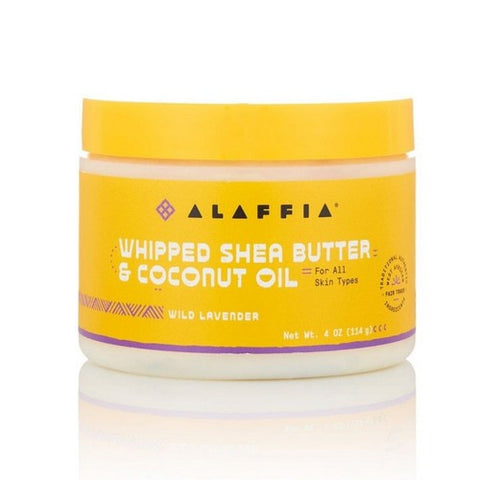 Alaffia, Whipped Shea Butter & Coconut Oil Wild Lavender, 4 Oz