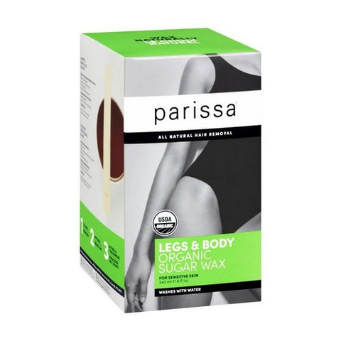 Parissa, Organic Sugar Wax For Legs And Body For Sensitive Skin, 8 Oz