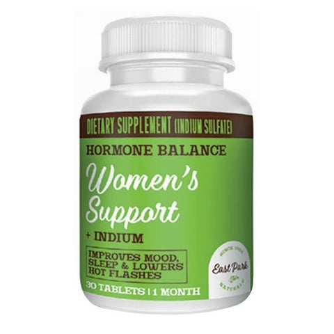 East Park Naturals, Women's Support + Indium, 30 Tabs