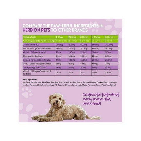 Herbion Naturals, Joint Care Dog Chews, 120 Chews Herbion Naturals