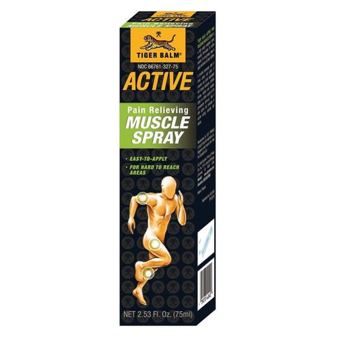 Tiger Balm, Tiger Balm Active Muscle Spray, 2.53 Oz