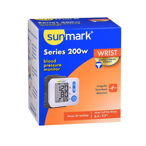 Sunmark, Blood Pressure Monitor Series 200W Wrist, 1 Count