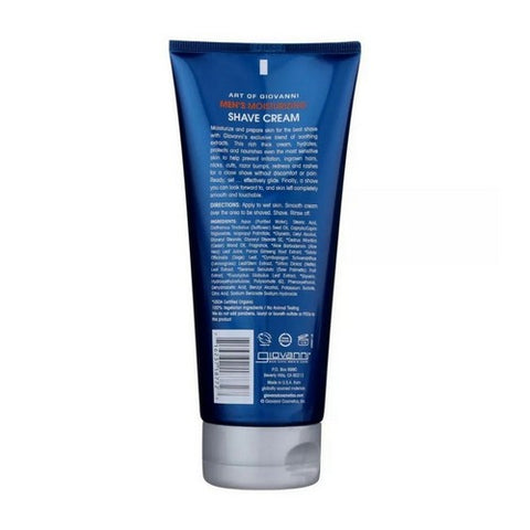 Giovanni Cosmetics, Mens Cedarwood Moisturizing Shave Crea, 7 Oz
