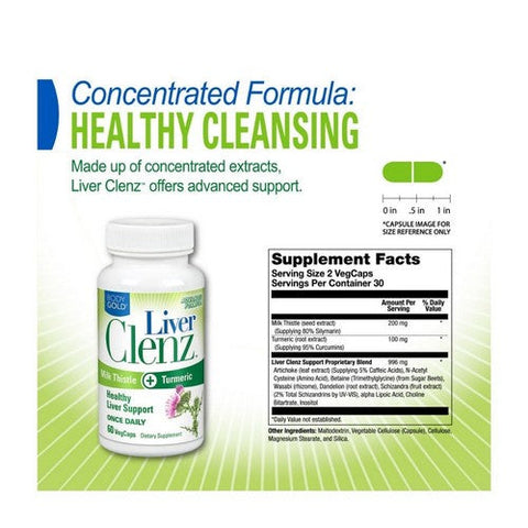 Body Gold, Liver Clenz, 60 Count Body Gold