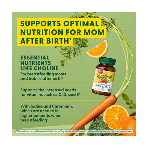 MegaFood, Baby & Me 2 Postnatal Multi, 60 Tabs