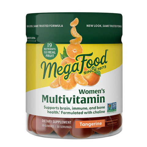 MegaFood, Women's Multivitamin Tangerine Gummies, 60 Count
