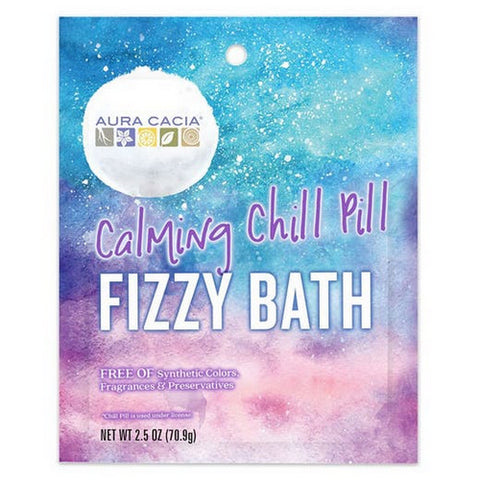 Aura Cacia, Fizzy Bath Packet Calming Chill Pill, 2.5 Oz