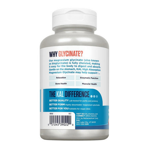 Kal, Magnesium Glycinate, 350 mg, 160 Count