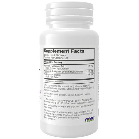 Now Foods, Hydration Rescue (Hyaluronic Acid), 60 Vegcaps