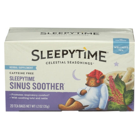 Sleepytime Sinus Soother Tea 20 Bags (Case of 6) by Celestial Seasonings