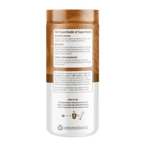 Om Mushrooms, Superfood Mushroom Blend Coffee Latte, 8.47 Oz Om Mushrooms