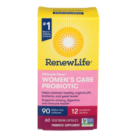 Renew Life, Ultimate Flora Women's Care Probiotic 90 Billion, 60 Capsules