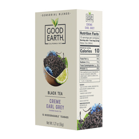 Good Earth Teas, Sensorials Earl Grey, 15 Bags