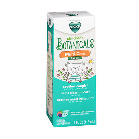 Crest, Vicks Children's Botanicals Multi-Care Drug Free Dietary Supplement Liquid, 4 Oz