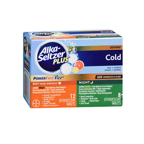 Alka-Seltzer, Day Night Cold, 20 Tabs