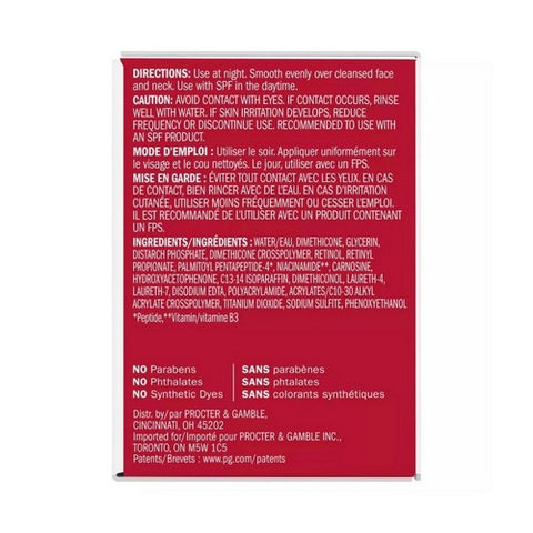 Crest, OLAY Regenerist Retinol 24 Night Moisturizer Fragrance-Free, 1.7 Oz