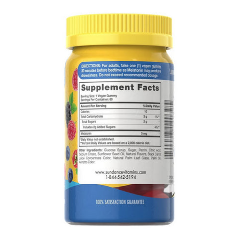 Sundance, Vitamins Stress Support Gummies + GABA and Lemon Balm Gummies Natural Lemon Strawberry, 32 Gummies