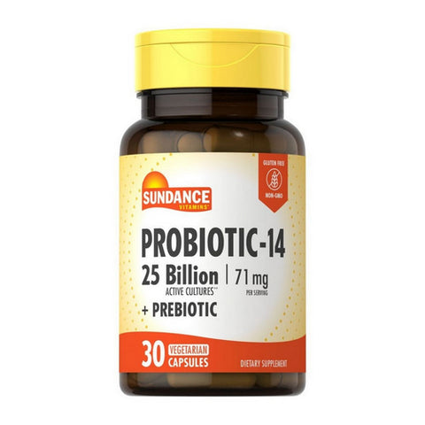 Sundance, Vitamins Probiotic-14 Vegetarian, 30 Caps