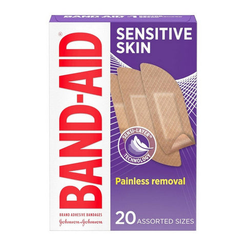 Band-Aid, Band Aid Sens Skin Assorted, 20 Count