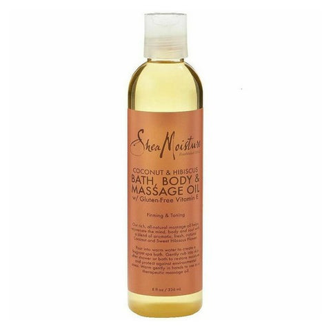 Shea Moisture, Massage Oil Firming Toning Coconut Hibiscus, 8 Oz
