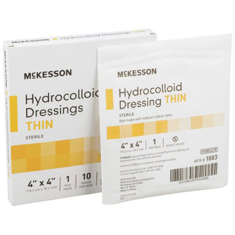 McKesson, Hydrocolloid Dressing 4 x 4 Inch, Box Of 10