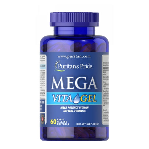 Puritan's Pride, Mega Vita Gel with Zinc, 60 Softgels
