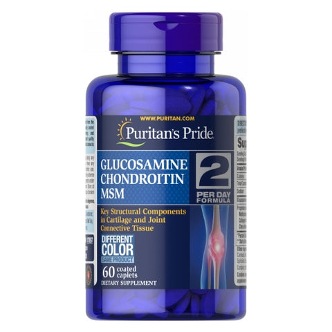 Puritan's Pride, Triple Strength Glucosamine Chondroitin & MSM Joint Soother, 60 Caplets