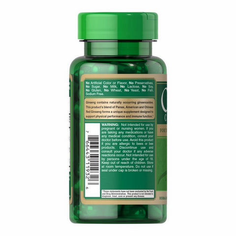 Puritan's Pride, Ginseng Complex, 120 Rapid Release Softgels