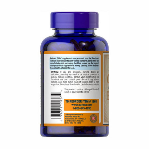 Puritan's Pride, Vitamin C & E 500 mg/400 IU with Rose Hips, 100 Softgels