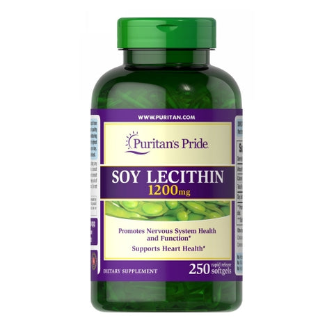 Puritan's Pride, Soy Lecithin, 1200 mg, 250 Rapid Release Softgels