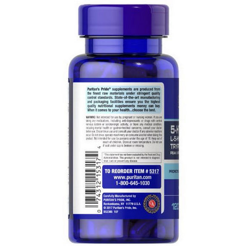 Puritan's Pride, 5-HTP 100 (Griffonia Simplicifolia), 100 mg, 120 Capsules