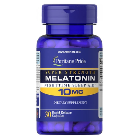 Puritan's Pride, Melatonin Trial Size, 10 mg, 30 Rapid Release Capsules