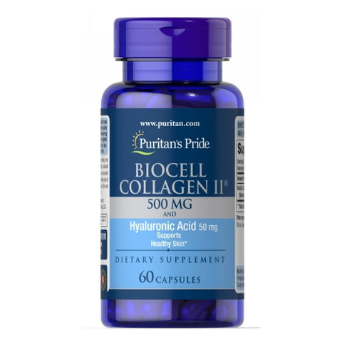 Puritan's Pride, Biocell Collagen II and Hyaluronic Acid, 60 Capsules