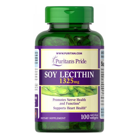 Puritan's Pride, Soy Lecithin, 1325 mg, 100 Rapid Release Softgels